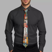 Cravate de Motif de logement coloré