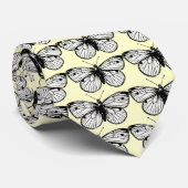 Cravate de motif de papillon de Rapae de Pieris (Roulé)