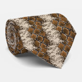 Cravate de motif de péché de serpent (Roulé)