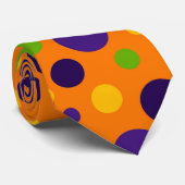 Cravate de motif de point de polka d'amusement (Roulé)