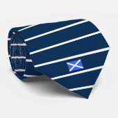 Cravate de motif de rayure de marine de drapeau de (Roulé)