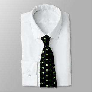 Cravate de Motif d'oeil vert