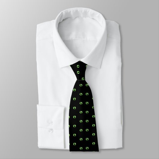 Cravate de Motif d'oeil vert (Attaché)