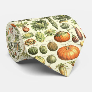 Cravate de Motif végétal - cravate d'art veg sain