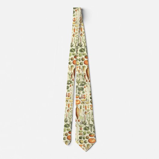 Cravate de Motif végétal - cravate d'art veg sain (Dos)