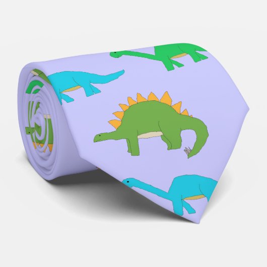 cravate de Multi-dinosaure (Roulé)