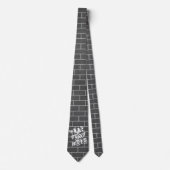 Cravate de mur de brique gris (Devant)