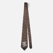 Cravate de mur de briques Brown foncées - Texte pe (Devant)