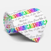 Cravate de musicaux d'amours (Roulé)