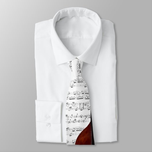 Cravate de musique de double basse - sélectionnez (Attaché)