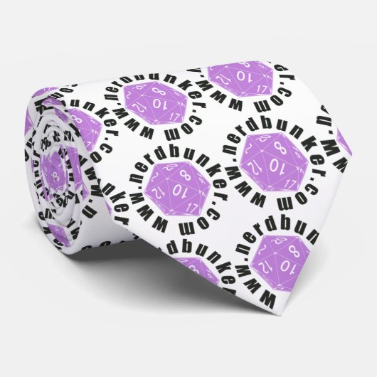 Cravate de Nerdbunker D20 (Roulé)