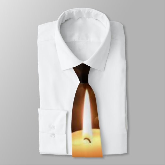 Cravate de Noël, bougie de Noël (Attaché)