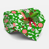 Cravate de Noël, bougie de Noël (Roulé)