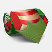 Cravate de Noël, bougie de Noël (Roulé)