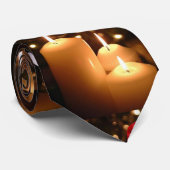 Cravate de Noël, bougie de Noël (Roulé)