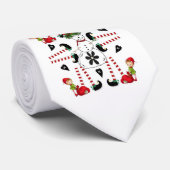 Cravate de Noël, Cravate de Snowman (Roulé)