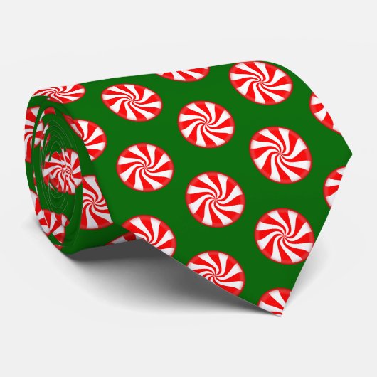 Cravate de Noël de menthe poivrée (Roulé)