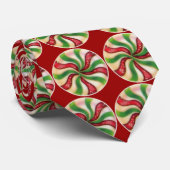 Cravate de Noël de sucrerie de menthe poivrée (Roulé)