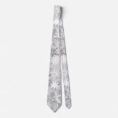 Cravate de Noël de vacances de motif de flocon de (Devant)