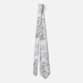 Cravate de Noël de vacances de motif de flocon de (Dos)