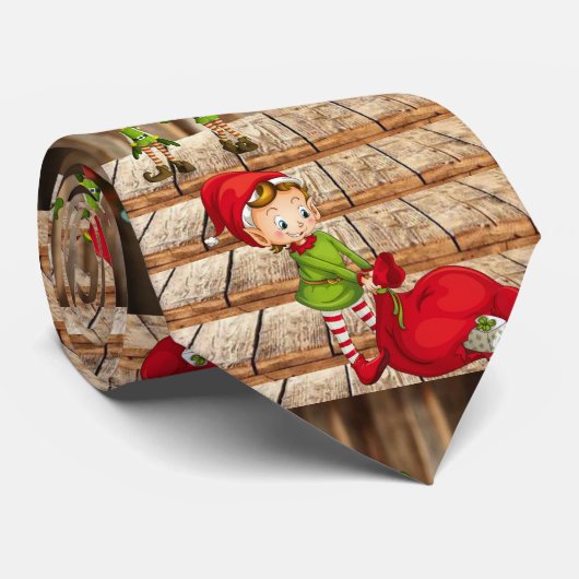 Cravate de Noël, Elfe (Roulé)