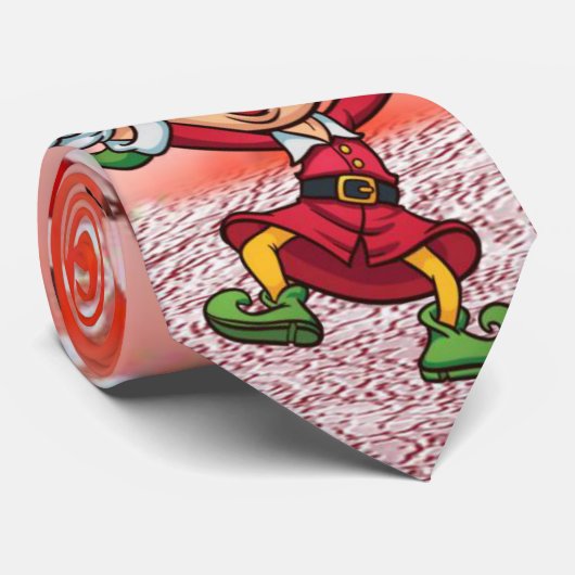 Cravate de Noël, Elfe (Roulé)