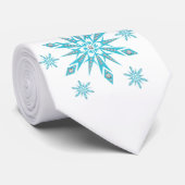 Cravate de Noël, Flocon de neige (Roulé)