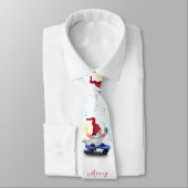 Cravate de Noël Gnome mignonne (Attaché)