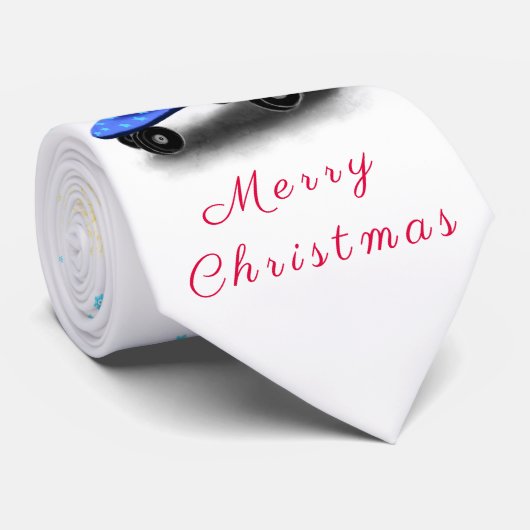 Cravate de Noël Gnome mignonne (Roulé)