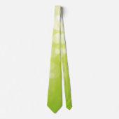 Cravate de Noël jaune vert dégradant (Devant)