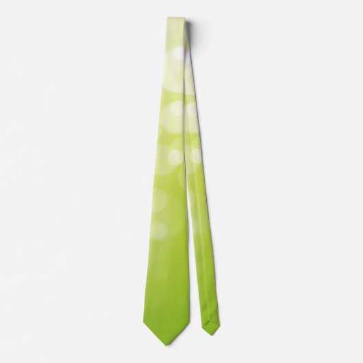 Cravate de Noël jaune vert dégradant (Devant)