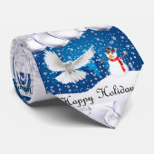 Cravate de Noël, Joyeuses fêtes (Roulé)