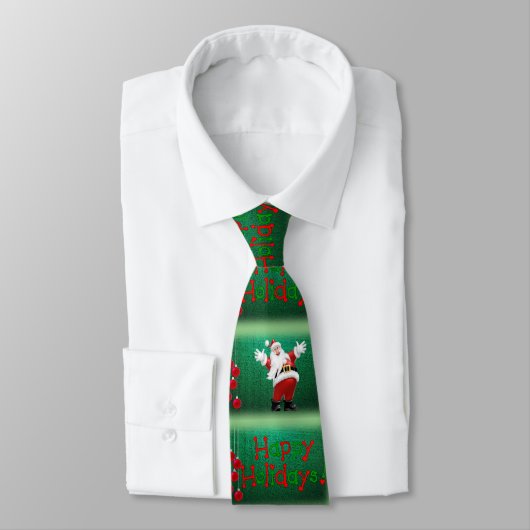 Cravate de Noël, Joyeuses fêtes (Attaché)