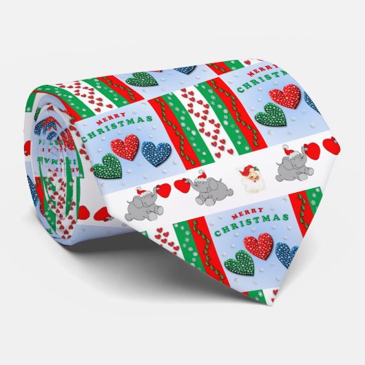 Cravate de Noël, Joyeux Noël (Roulé)