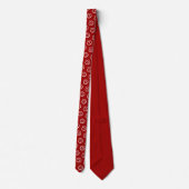 Cravate de Noël MOD Mid-Century Rouge (Dos)