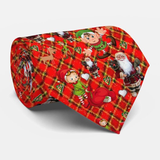 Cravate de Noël, Père Noël (Roulé)