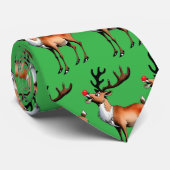 Cravate de Noël Reindeer (Roulé)