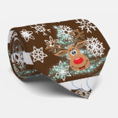 Cravate de Noël, Reindeer (Roulé)