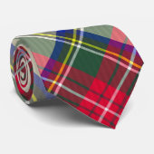 Cravate de Noël rouge bleu plaid (Roulé)