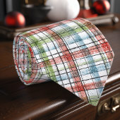 Cravate de Noël Rustique Plaid