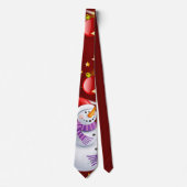 Cravate de Noël, Snowman (Devant)