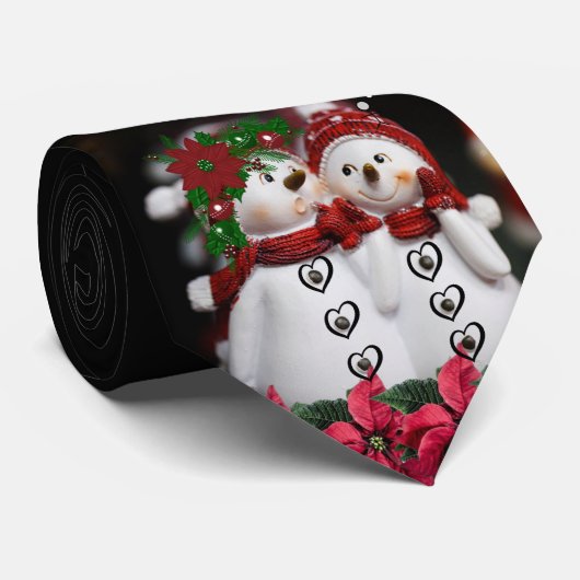 Cravate de Noël, Snowman (Roulé)