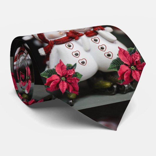 Cravate de Noël, Snowman (Roulé)