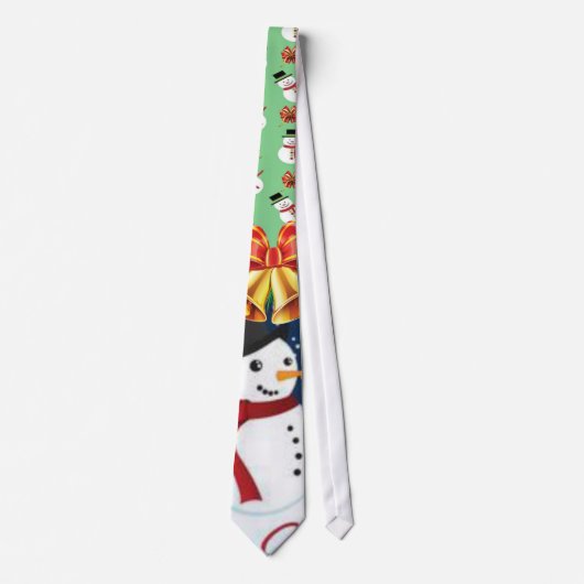 Cravate de Noël, Snowman (Devant)