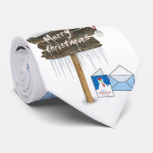 Cravate de Noël, Snowman (Roulé)