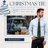 Cravate de Noël Vert et Or personnalisé