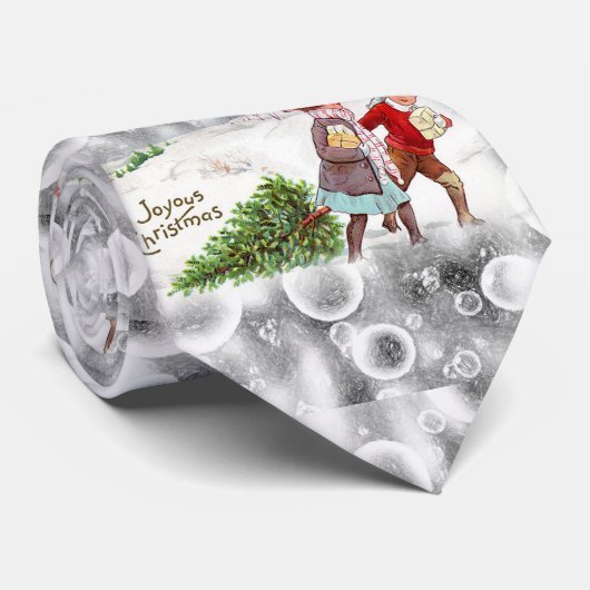 Cravate de Noël, Vintage (Roulé)