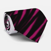 cravate de noir et de rose (Roulé)