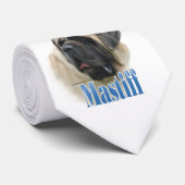 Cravate de nom Mastiff Foi (Roulé)