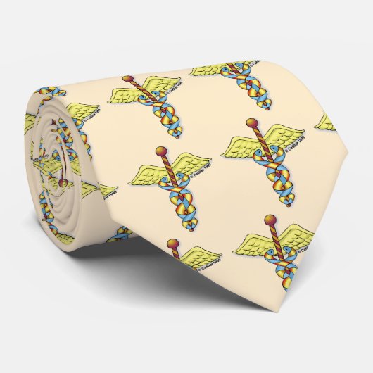 Cravate de nom personnalisé Caduceus (Roulé)